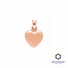 Load image into Gallery viewer, Arthesdam Jewellery 916 Rose Gold Double-Sided Heart Pendant
