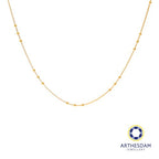 Arthesdam Jewellery 916 Gold Triple Ball Small Box Chain