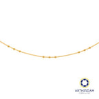 Arthesdam Jewellery 916 Gold Triple Ball Small Box Chain