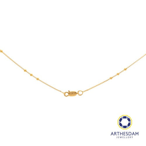 Arthesdam Jewellery 916 Gold Triple Ball Small Box Chain