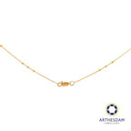 Arthesdam Jewellery 916 Gold Triple Ball Small Box Chain