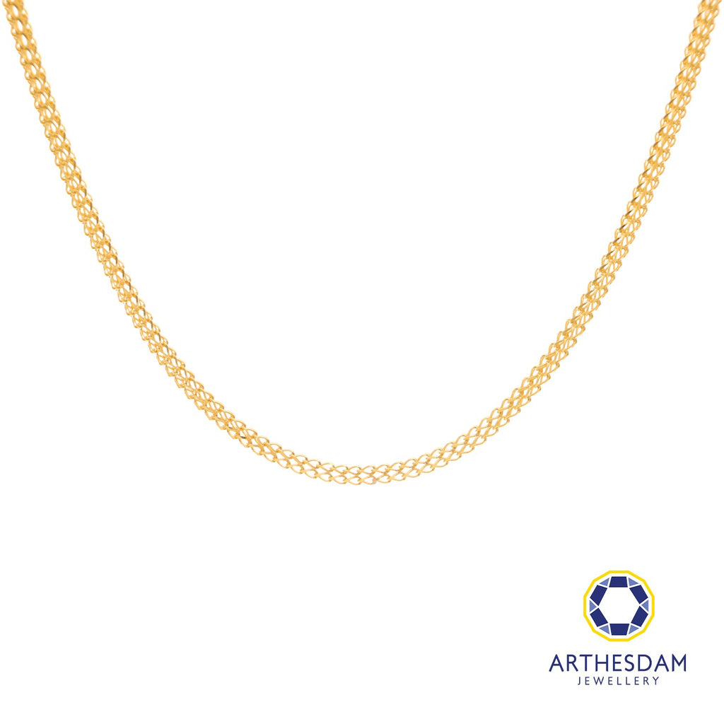 Arthesdam Jewellery 916 Gold Hollow Box Chain