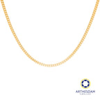 Arthesdam Jewellery 916 Gold Hollow Box Chain