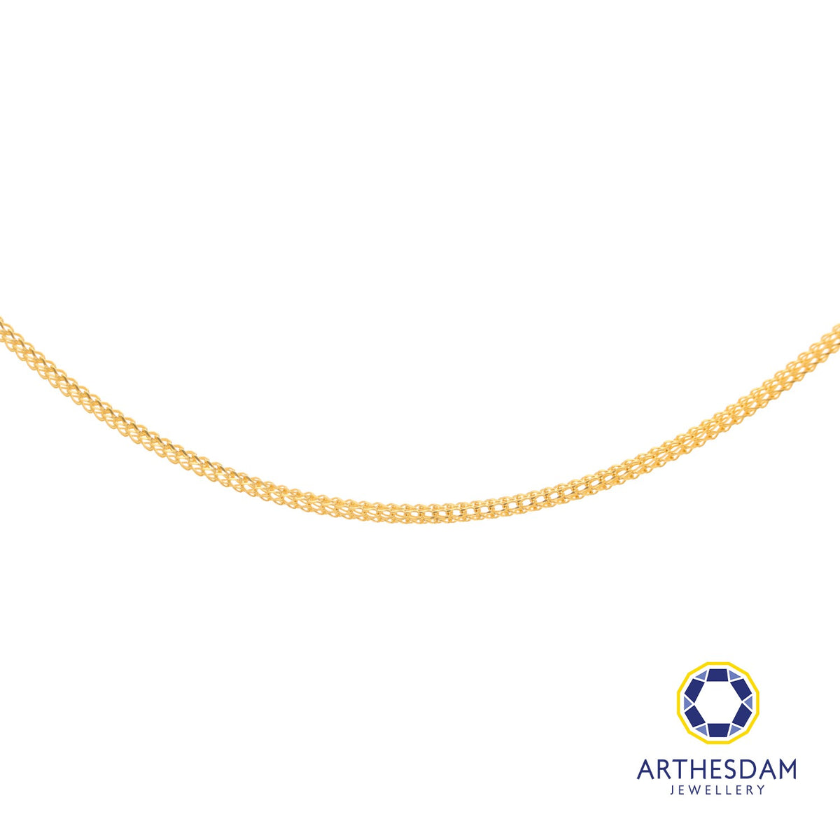 Arthesdam Jewellery 916 Gold Hollow Box Chain