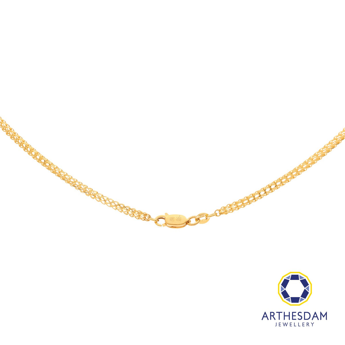 Arthesdam Jewellery 916 Gold Hollow Box Chain