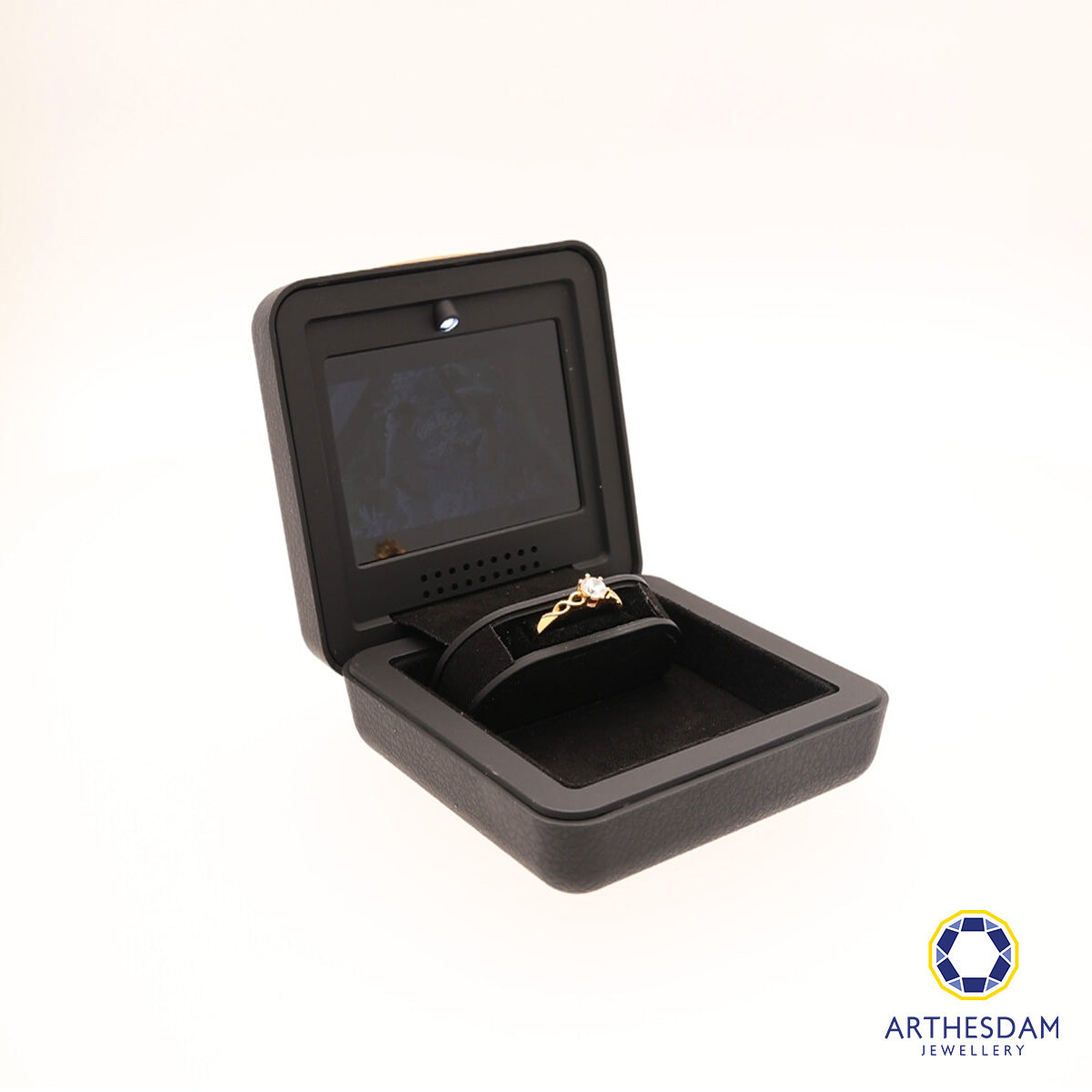 Arthesdam Jewellery Engagement Ring Box with Custom Video Display