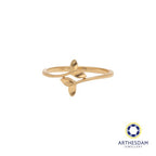 Arthesdam Jewellery 18K Yellow Gold Double Whale Tail Ring