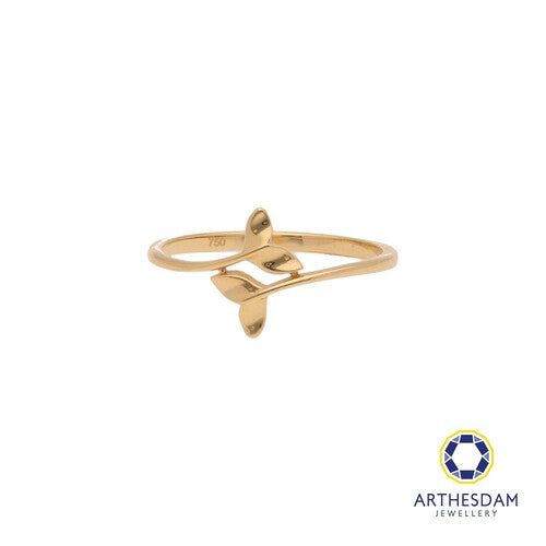 Arthesdam Jewellery 18K Yellow Gold Double Whale Tail Ring