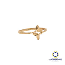 Load image into Gallery viewer, Arthesdam Jewellery 18K Yellow Gold Double Whale Tail Ring
