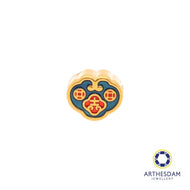 Arthesdam Jewellery 999 Gold Blue Wealth Lock Charm