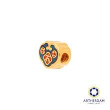 Load image into Gallery viewer, Arthesdam Jewellery 999 Gold Blue Wealth Lock Charm
