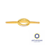 Arthesdam Jewellery 916 Gold Two-Toned Oval Bangle