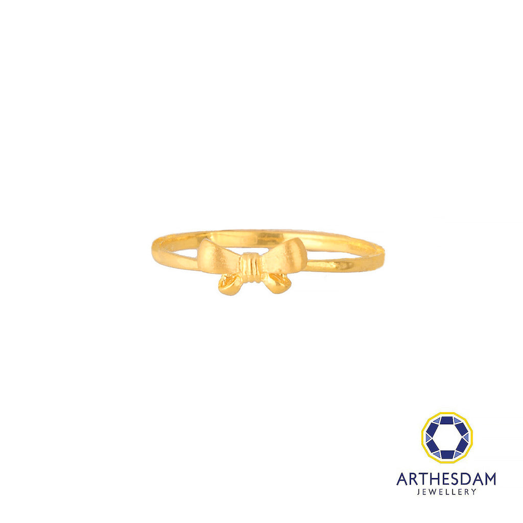 Arthesdam Jewellery 916 Gold Ribbon Bow Ring