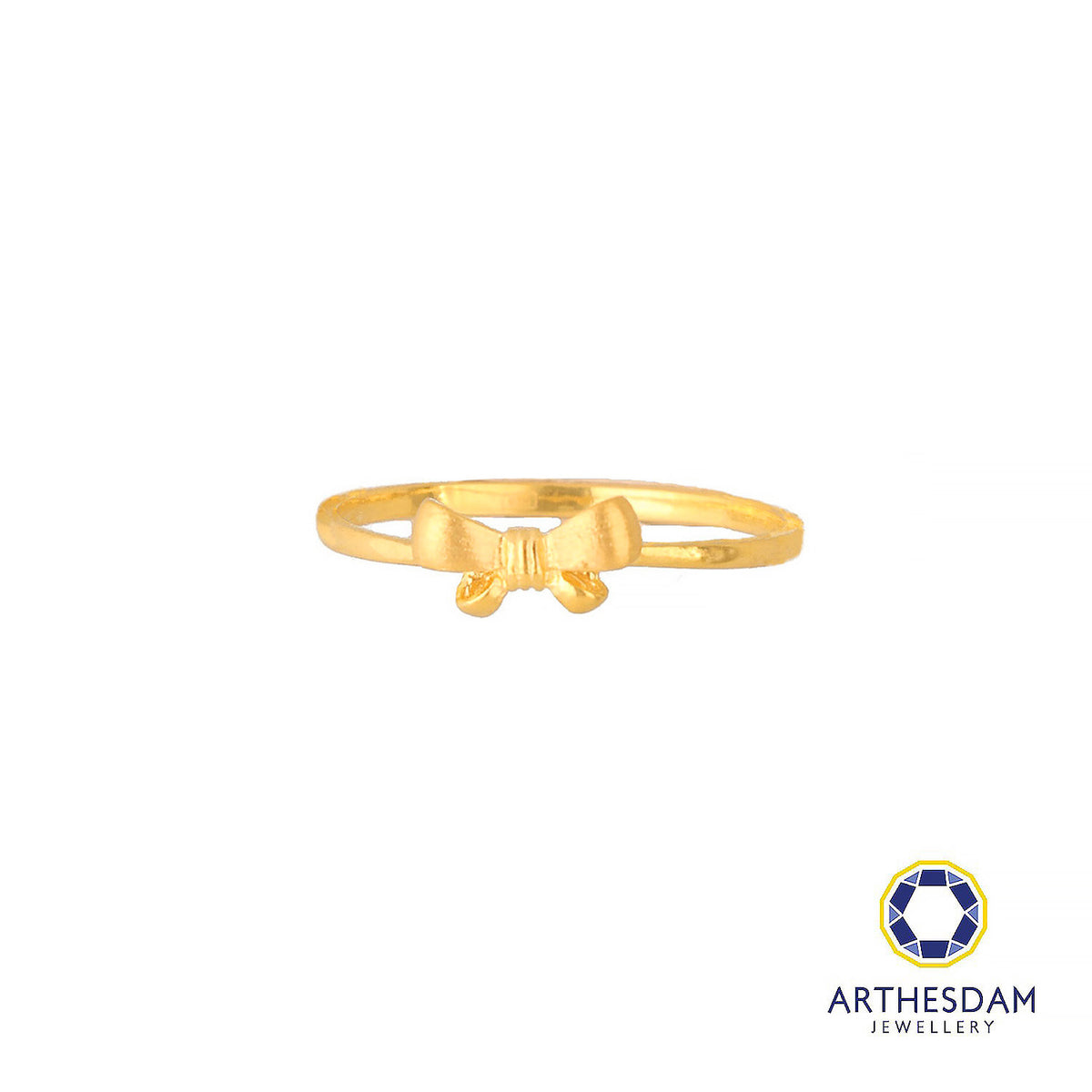 Arthesdam Jewellery 916 Gold Ribbon Bow Ring