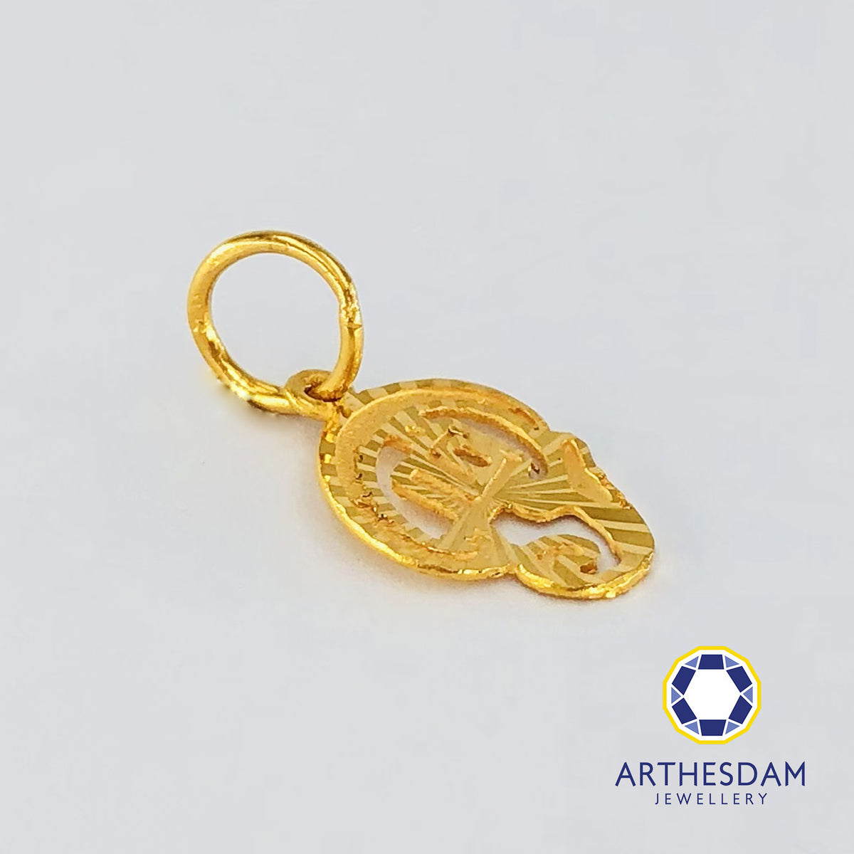Arthesdam Jewellery 916 Gold Blessing Tamil Om Pendant
