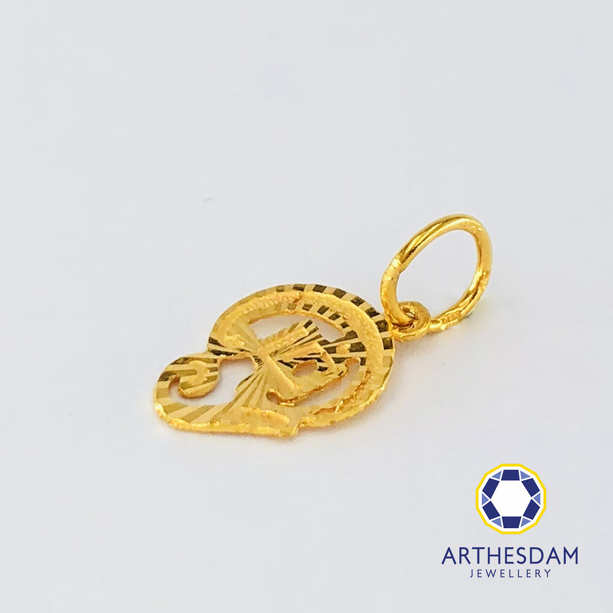 Arthesdam Jewellery 916 Gold Blessing Tamil Om Pendant