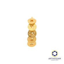 Load image into Gallery viewer, Arthesdam Jewellery 916 Gold Sparkling 5 Lucky Coin Ring
