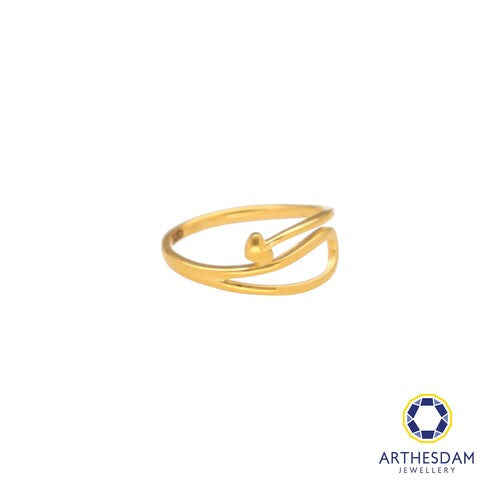 Arthesdam Jewellery 916 Gold Curvy Heart Arrow Ring