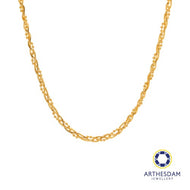 Arthesdam Jewellery 916 Gold Snake Chain with Small Ball Braided Chain