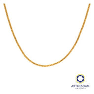 Arthesdam Jewellery 916 Gold Faceted Snake Chain