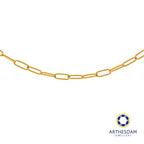 Arthesdam Jewellery 916 Gold Classic Paperclip Chain