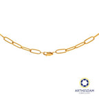 Arthesdam Jewellery 916 Gold Classic Paperclip Chain