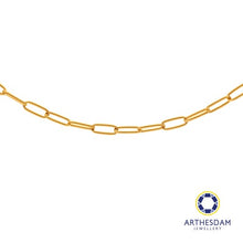 Load image into Gallery viewer, Arthesdam Jewellery 916 Gold Classic Paperclip Chain
