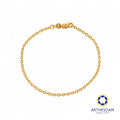 Arthesdam Jewellery 916 Gold Shiny Polo Bracelet