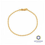 Arthesdam Jewellery 916 Gold Shiny Polo Bracelet
