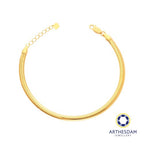 Arthesdam Jewellery 916 Gold Snake Bracelet