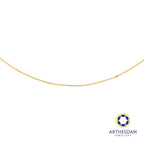 Arthesdam Jewellery 916 Gold Box with Tube Chain