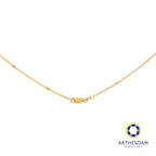 Arthesdam Jewellery 916 Gold Box with Tube Chain