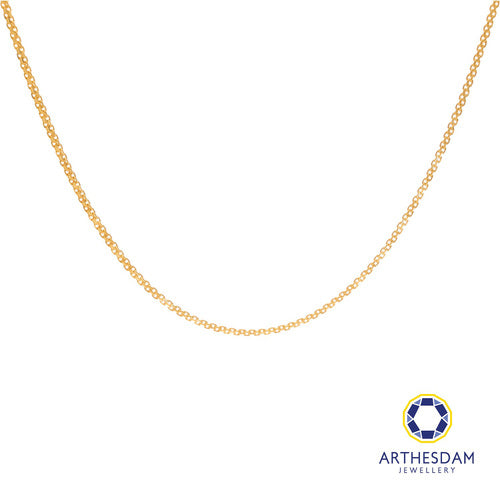 Arthesdam Jewellery 916 Gold Flat Cutting Chain