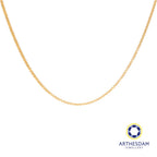 Arthesdam Jewellery 916 Gold Flat Cutting Chain