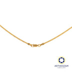 Arthesdam Jewellery 916 Gold Flat Cutting Chain