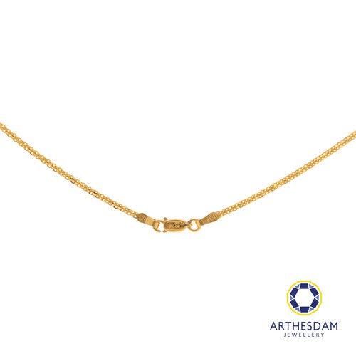 Arthesdam Jewellery 916 Gold Flat Cutting Chain