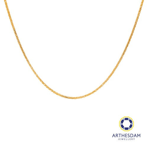 Arthesdam Jewellery 916 Gold Hollow Ice Cream Chain