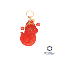 Load image into Gallery viewer, Arthesdam Jewellery 999 Gold Prosperity Snake Keychain
