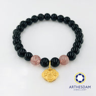 Arthesdam Jewellery 999 Gold Prosperity Lock Coin Bracelet