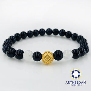Arthesdam Jewellery 999 Gold Prosperity Wealth Coin Bracelet