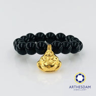 Arthesdam Jewellery 999 Gold Prosperity Laughing Buddha Ring