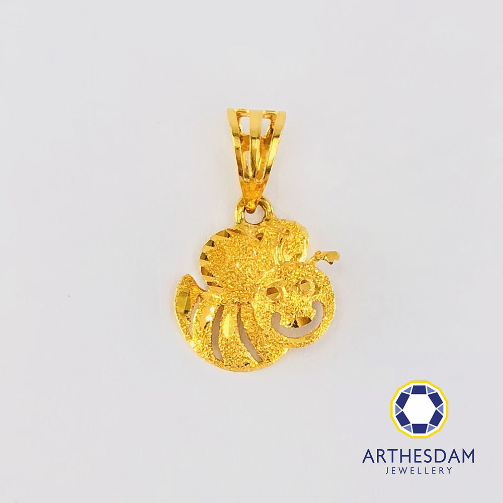Arthesdam Jewellery 916 Gold Bee my Honey Pendant