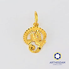 Load image into Gallery viewer, Arthesdam Jewellery 916 Gold Blessing Tamil Om Pendant
