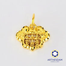 Load image into Gallery viewer, Arthesdam Jewellery 916 Gold Abacus Wealth Lock Pendant
