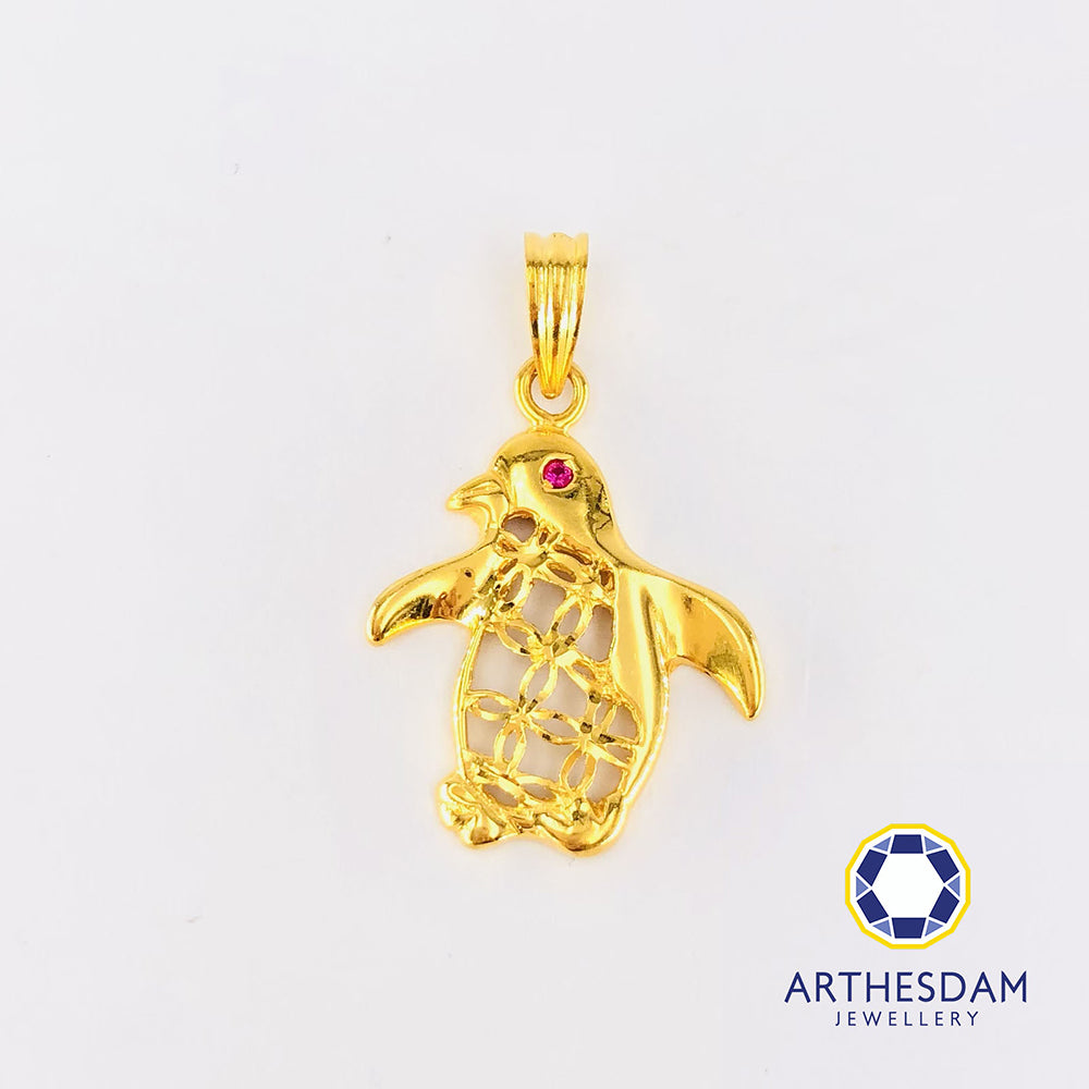 Arthesdam Jewellery 916 Gold Adorable Penguin Pendant