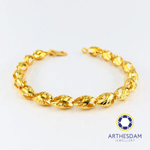 Arthesdam Jewellery 916 Gold Elegant Siput Design Bracelet