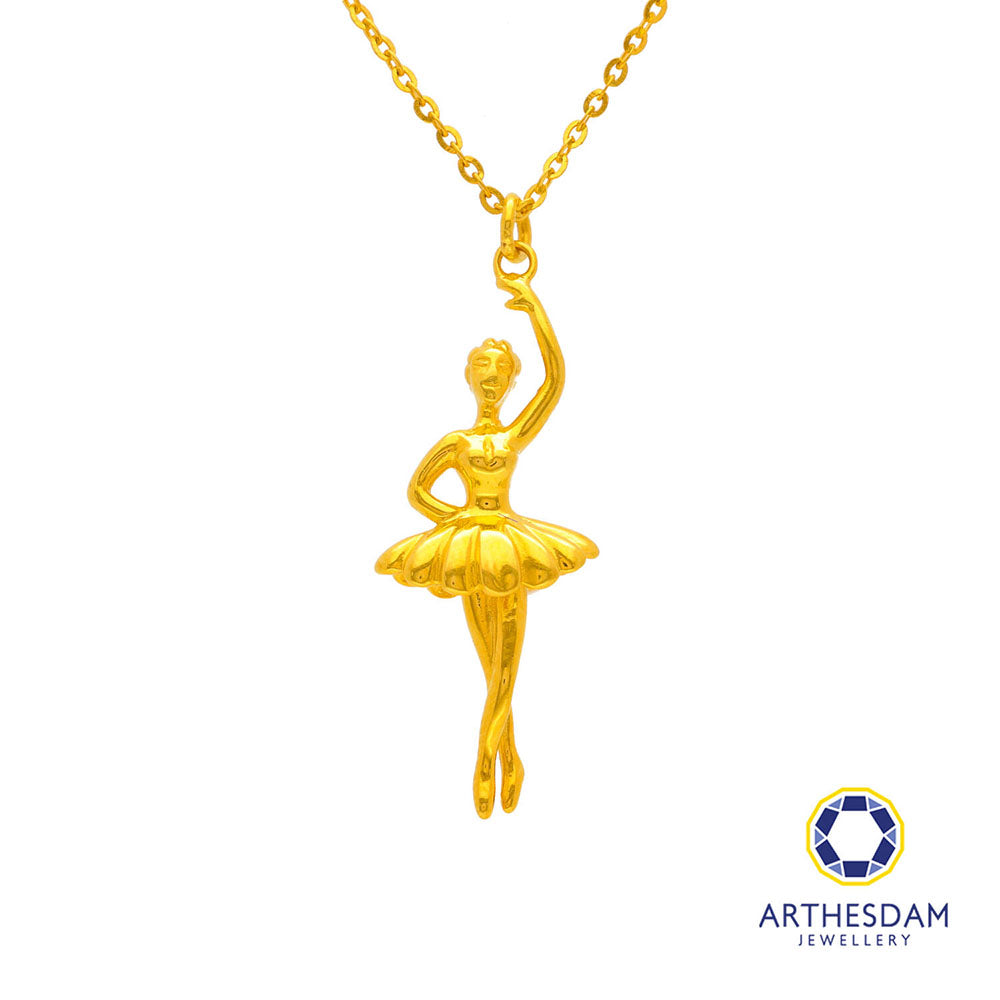 Arthesdam Jewellery 916 Gold Graceful Ballerina Necklace