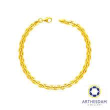 Load image into Gallery viewer, Arthesdam Jewellery 916 Gold Chunky Link Chain Bracelet
