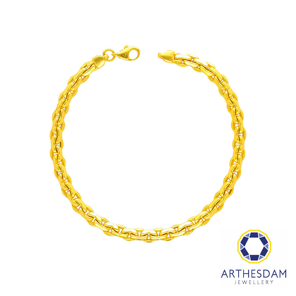 Arthesdam Jewellery 916 Gold Chunky Link Chain Bracelet