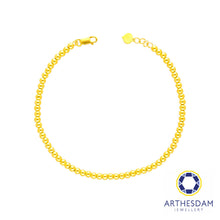 Load image into Gallery viewer, Arthesdam Jewellery 916 Gold Classic Ball Beaded Bracelet
